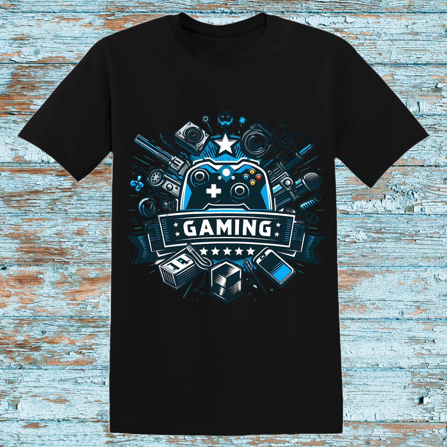 Ultimate Gamer Gear Kids T-Shirt – Cool Controller and Gaming Accessories Graphic Tee