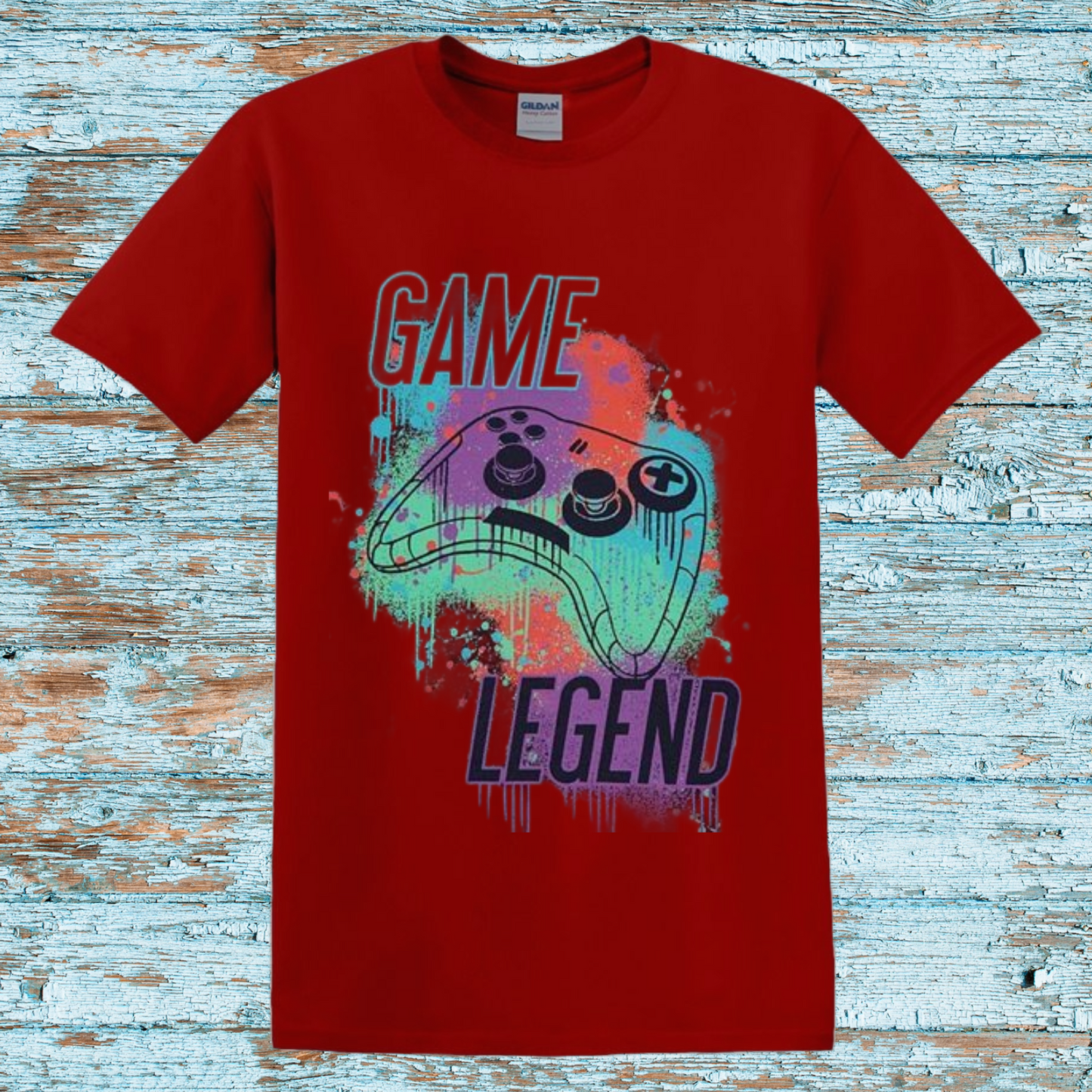 Game Legend Kids T-Shirt – Colorful Gaming Controller Graphic Tee for Video Game Lovers