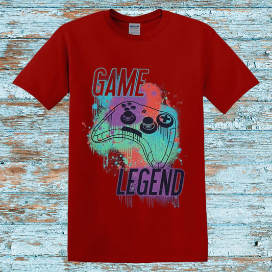 Game Legend Kids T-Shirt – Colorful Gaming Controller Graphic Tee for Video Game Lovers